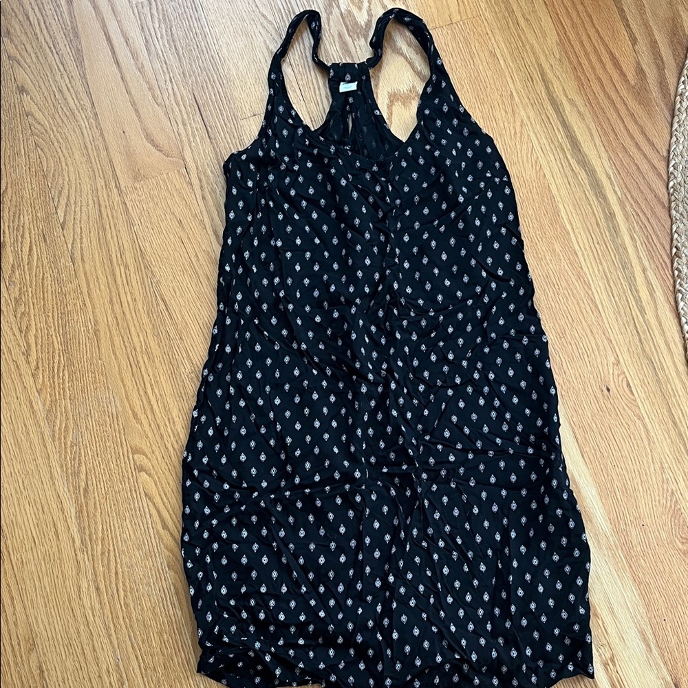 Old Navy Black and White Patterned Sun Dress